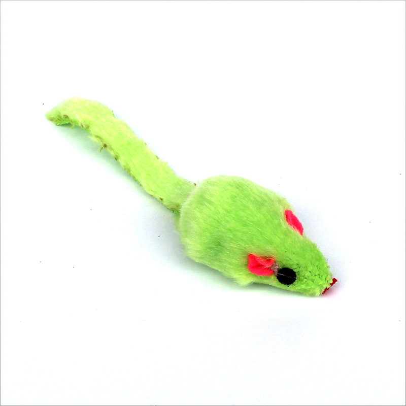 Gato juguete felpa ratón colorido pluma ratón gato auto-Hola juguete arena sonido divertido gato mascota