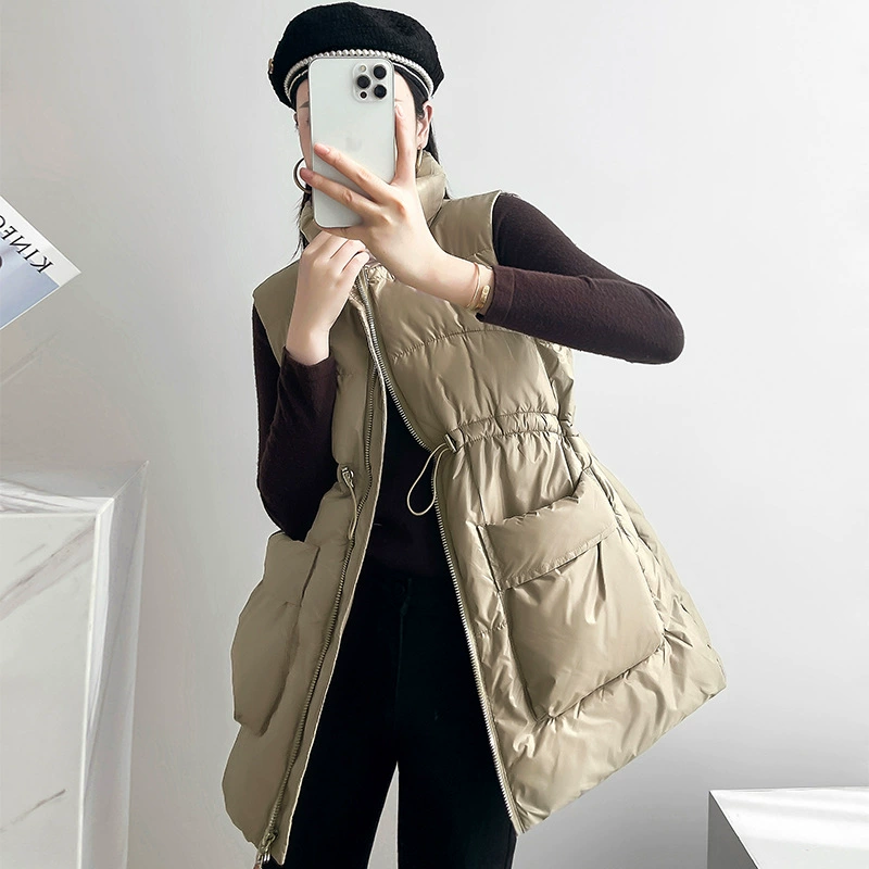 Осень/Зима 2022 Новый пуховик из хлопка, женская одежда, короткая мода, Свободный жилет в Корейском стиле, жилет, жилет, пальто