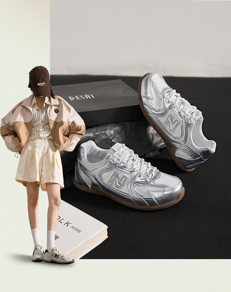 Giày thể thao chạy bộ nữ dáng sneaker mesh thoáng mát phong cách Hàn Quốc — 230 đen mơ chi tiết 6