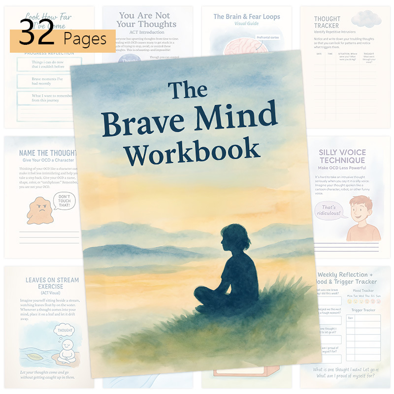 跨境新品 The Brave Mind Workbook 勇敢的心灵练习手册ACT计划本|undefined