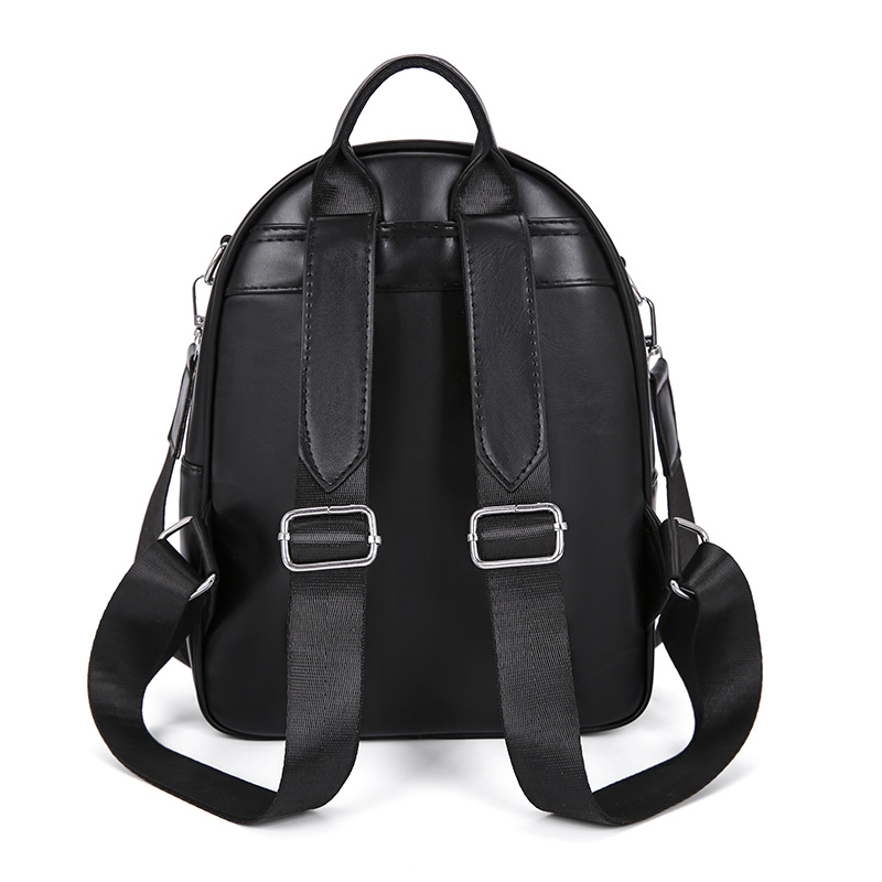 2023 verano nuevo estilo casual señoras de cuero suave mochila de viaje urbano de moda bolso de hombro simple