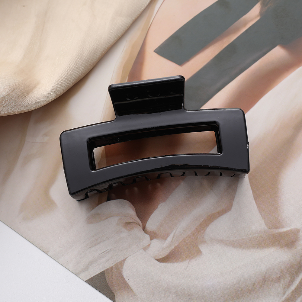 Agarre de pelo helado transfronterizo color de caramelo Cabeza trasera simple clip de pelo grande clip de tiburón de baño updo accesorios para el cabello al por mayor