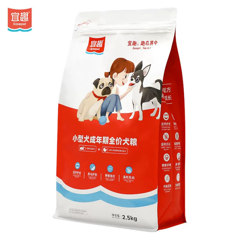 [Эксклюзивно для товаров Kuaishou] Сушеный корм для собак Yiqu со 10% содержанием замороженных продуктов, беззерновые пребиотики, корм для маленьких взрослых собак для взрослых.