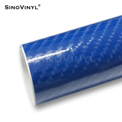 Automotive Film Fiber Car Stickers Body - 15218-m-6d-carbon-fiber-blue