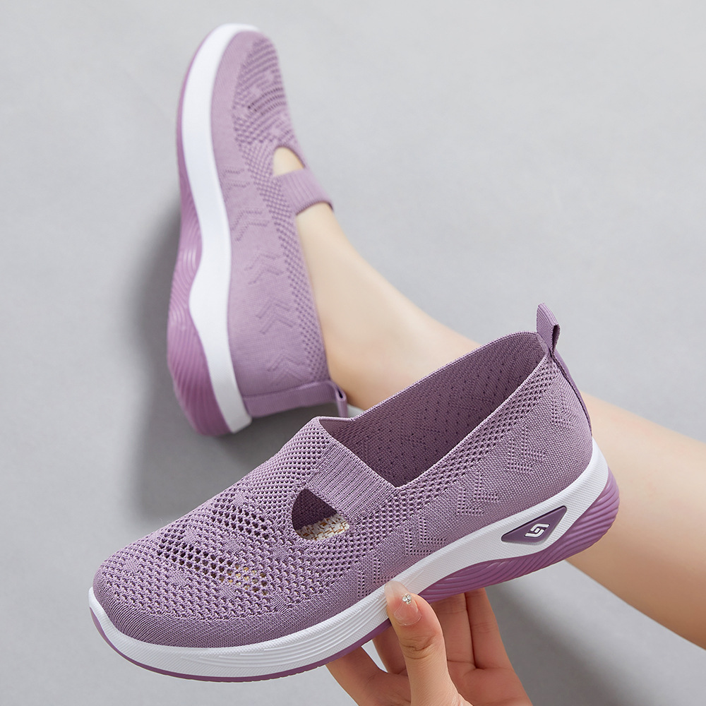 Zapatos individuales verano mujer todo-fósforo boca baja zapatos individuales transfronterizos temu venta al por mayor zapatos perezosos casuales para mujer zapatos de madre de un pie image 4