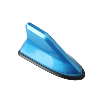 Car Decorative Shark Fin: vehicle antenna - blue-boxed