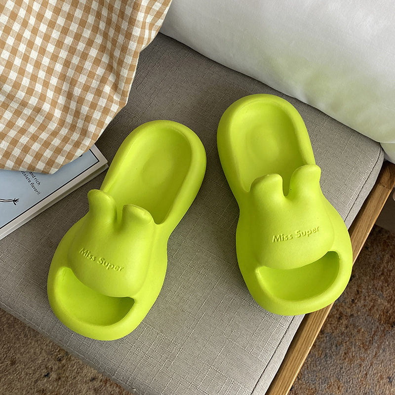 Slippers for Home Use in Summer, Non-Slip, Silent, Thick Soles, Soft Soles, Cute Rabbit, Home Wholesale, Comfortable