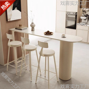 Living Room Balcony Bar Table Home Bar Slate Restaurant Slate Light Luxury Small Apartment High Table High-End Marble