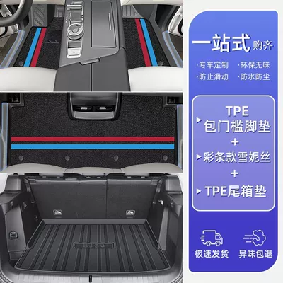 Ayaqaltılar (Kovriklər), Surrounding 24 Bag Threshold TPE Car - model-25-model-24-beijing-bj30high-end-full-surround-double-layer-color-strips-package-door-sill-mats-chenille-carpets-trunk-mats