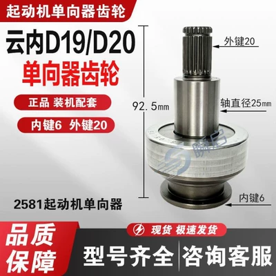 QDJ258Y Dewei Yunnei D19D20 Starter and accessories
