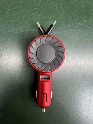 New cross-border PD30w telescopic car charger super fast charging three-in-one USB car charger factory direct sales (Mobil şarj cihazları) - 9th-generation-red-pd-apple24atype-c-pd-30w