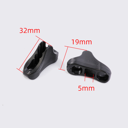 Open-air tent canopy plastic black fixed buckle tent connector outdoor camping fixed windproof triangular buckle