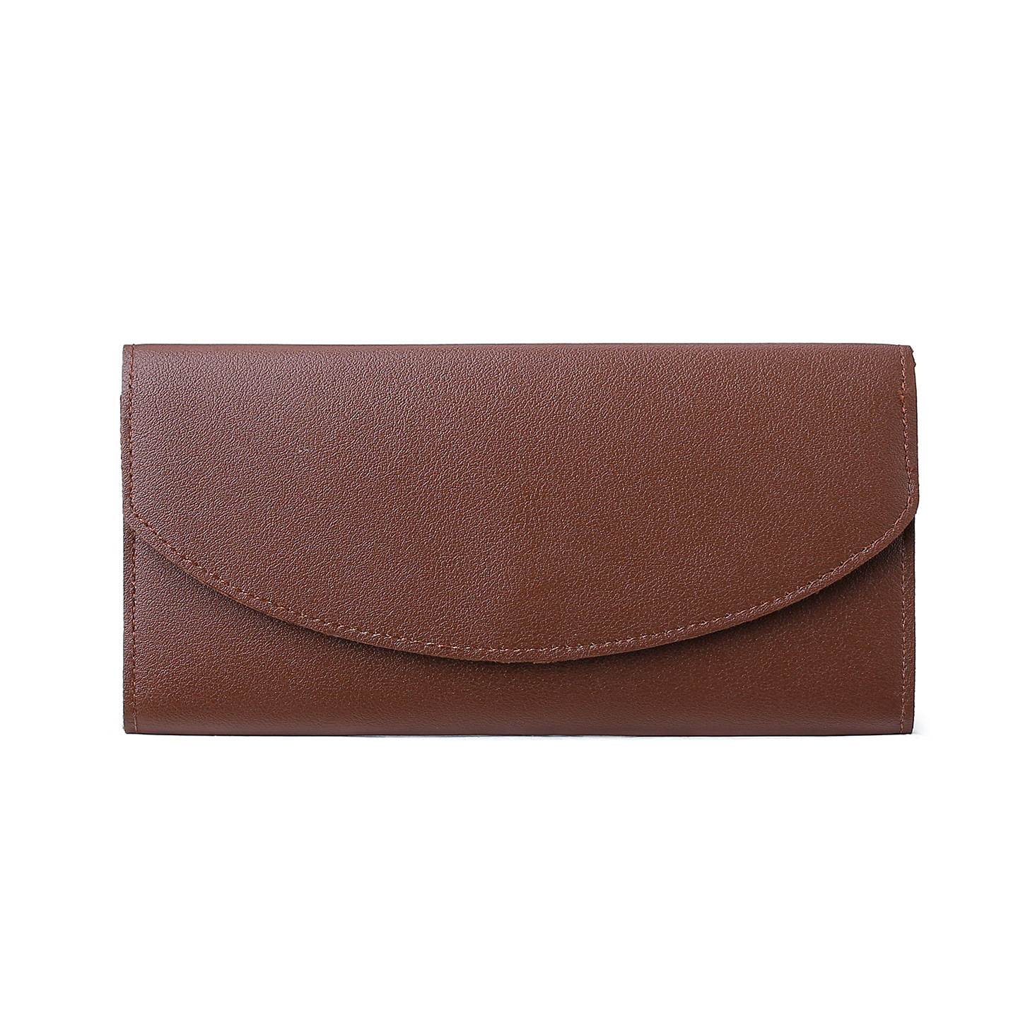 Cartera japonesa de cuero suave, bolsa de tarjetas de crédito plegable de tres partes, tarjeta plegable de cuero de vaca, lichi, cremallera, bolsa de cambio para mujeres