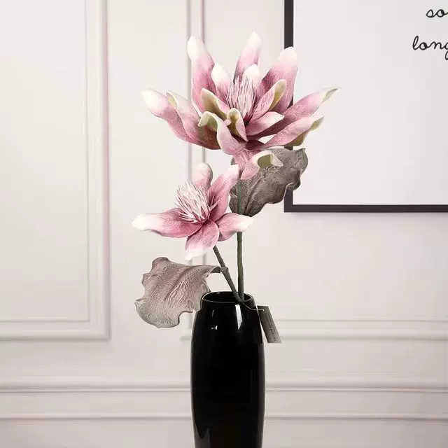 定制新款EVA仿真花发泡手感摄影道具摆件陈设高级手感仿真PU花束