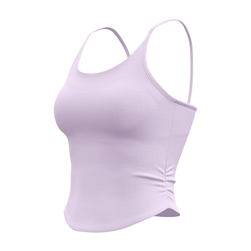 Polywrap Collarless Backless Bra with Shockproof Fixing Cups and Straps, Fitness Underwear for Women