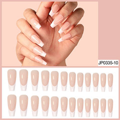 Jelly Glue Powder Skin Tone French Manicure French Nails False Nails Ballet Finger Nails Wearable Nail Box Set