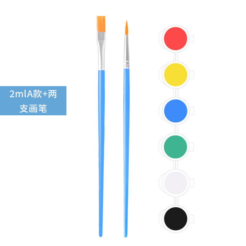 子供用アクリル絵の具 12 色セット 6 連結学生アート絵画着色石膏人形ペイント ストリップ在庫あり|undefined