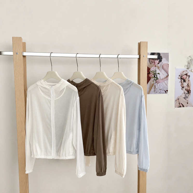Tencel Linen Jacket for Women, Spring and Summer, Lyocell Hooded Sweatshirt, Casual Zip-Up Thin Cardigan, Sports Sun-Protection Jacket Tencel Linen Jacket for Women, Spring and Summer, Lyocell Hooded Sweatshirt, Casual Zip-Up Thin Cardigan, Sports Sun-Protection Jacket