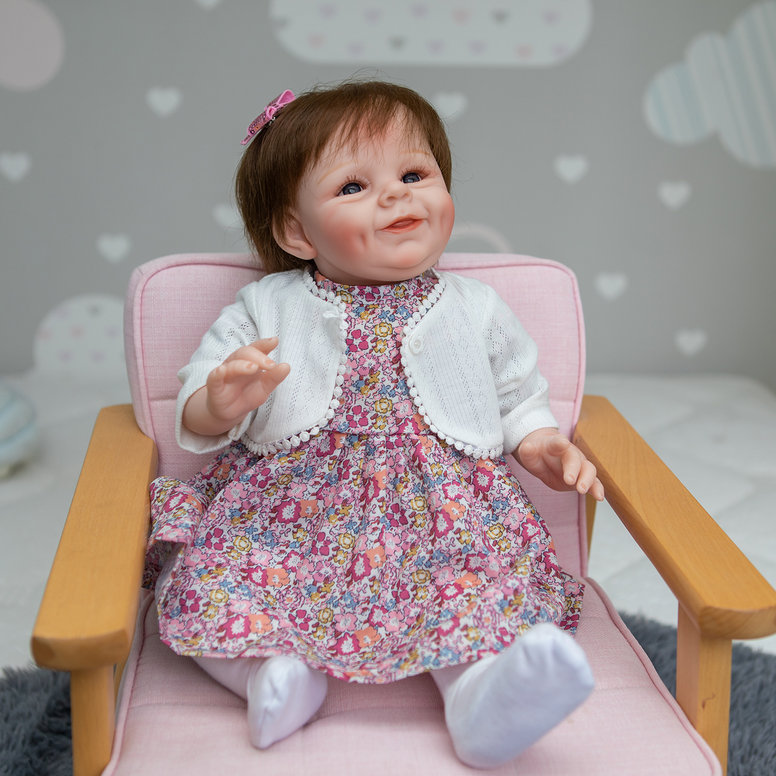 55cm simulación bebé muñeca lindo bebé transfronterizo e-commerce suministro de una pieza de entrega 2021 Nuevo