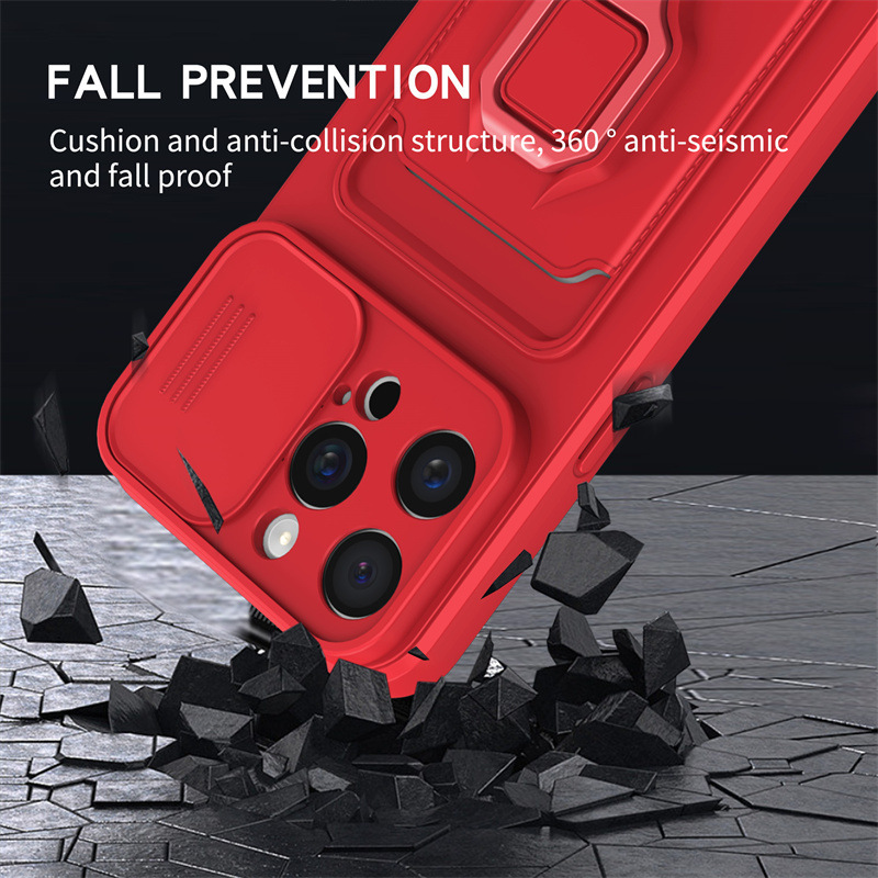 Suitable for iPhone 14 Pro Max Stand Phone Case, Apple 16 Lanyard Anti-Drop Protective Phone Case, Magnetic Anti-Slip