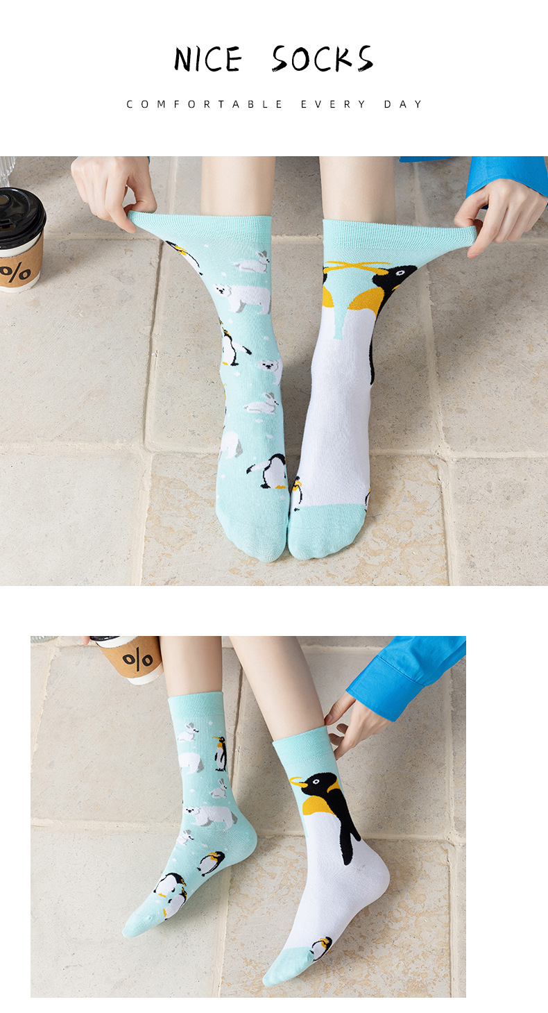780g Weight Sock Classification 1 Set Quantity Daily Occasion Sweatproof Function Cartoon Pattern All Seasons Season Unisex Gender Cotton Fabric Fashion Style Unisex Fashion Cartoon Cotton Crew Socks 1 Set 10