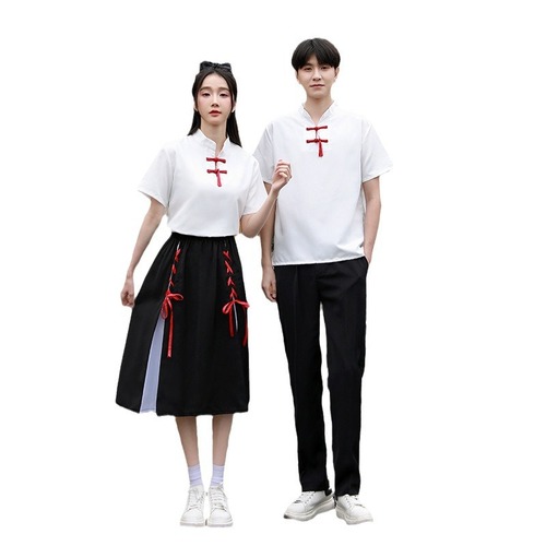 Choral poetry recitation competition uniforms for students, sports meet performance costumes, junior high and high school graduation class outfits, long dress sets