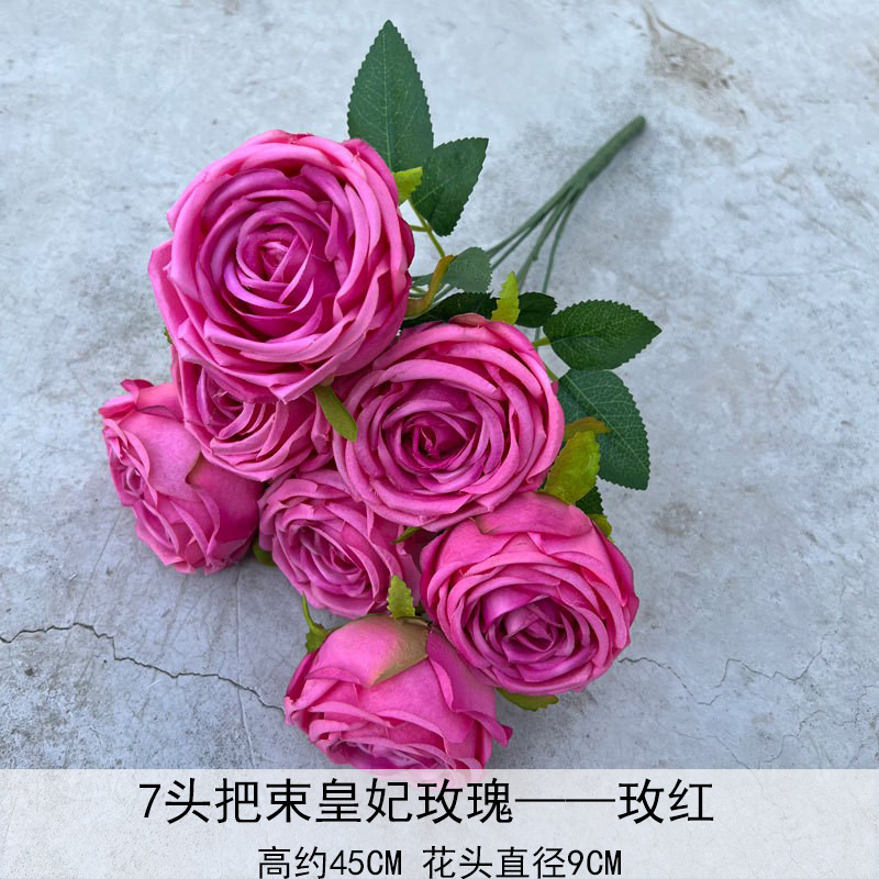 Artificial Rosa sola franela Rosa flor artificial boda decoración del hotel decoración del hogar arreglo de flores flor artificial Rose