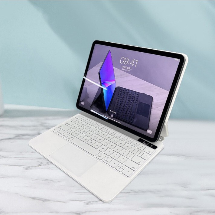 The New M19 Is Suitable for iPad Air6 Tablet Magic Keyboard Suspended Magnetic Bluetooth Connection Pu Leather Protective Case