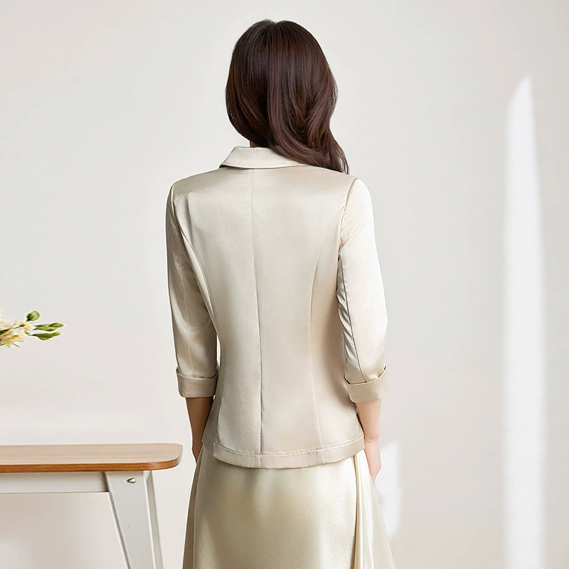 Модная летняя тонкая классическая пиджак костюм, Slim fit, высокий класс, яркий запоминающийся стиль