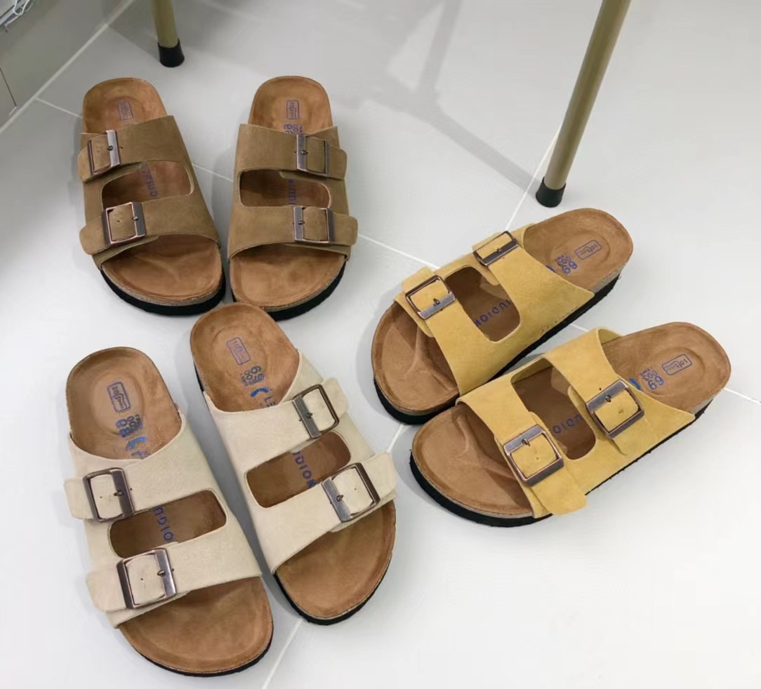 Matte leather thick-soled leather Birken...