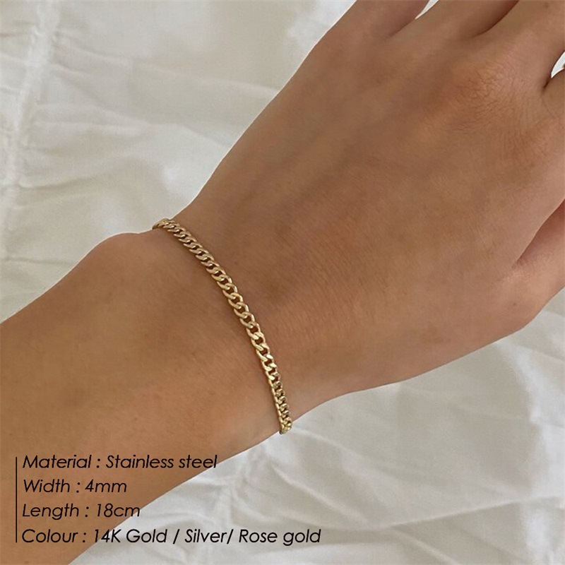 Minimalist Layered Bracelet Set For Women Stackable Jewelry_voghion.com