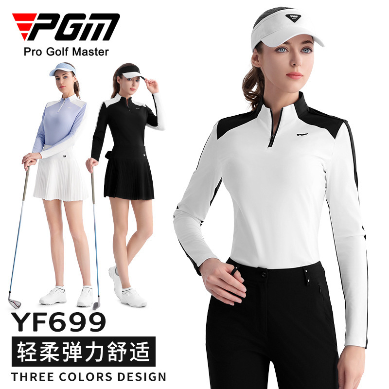 PGM Golf Clothing Women's Base Shirt Women's Skirt Top Long Sleeve T-Shirt Sports Women T Winter Spring Autumn