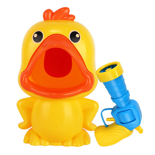 The same type of hit me duck, children's parent-child interactive shooting toy, internet celebrity air-powered gun soft bullet shoot duck