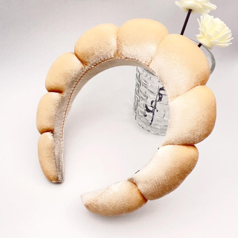 1 Piece Quantity Home, Daily Occasion Cute Simple Style Women'S Solid Color Sponge Spa Headband