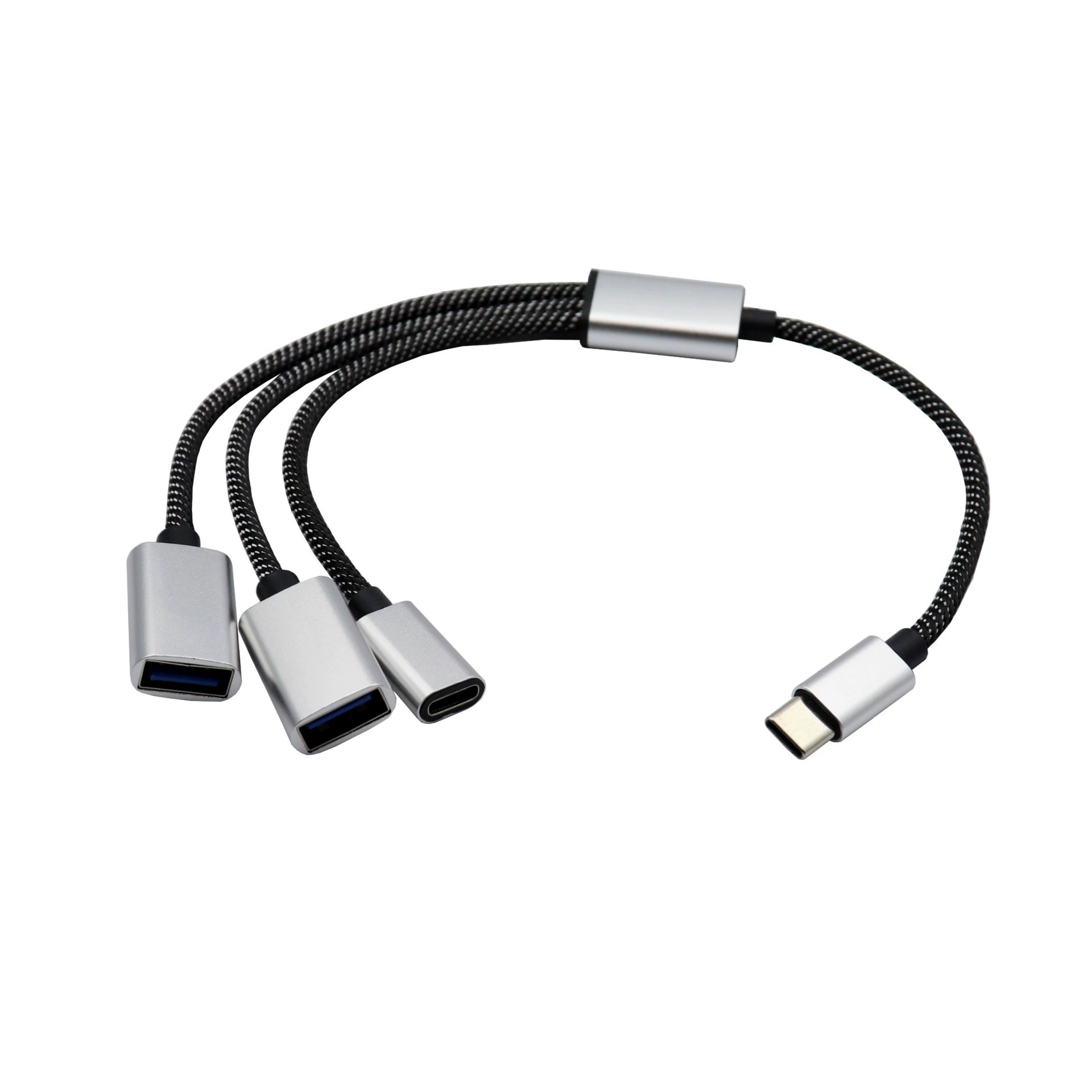 USB разветвитель HUB на 1–3 порта USB2.0 к Type-C/2 USB-сязатель разветвитель одной точки три точки USB-сплиттер