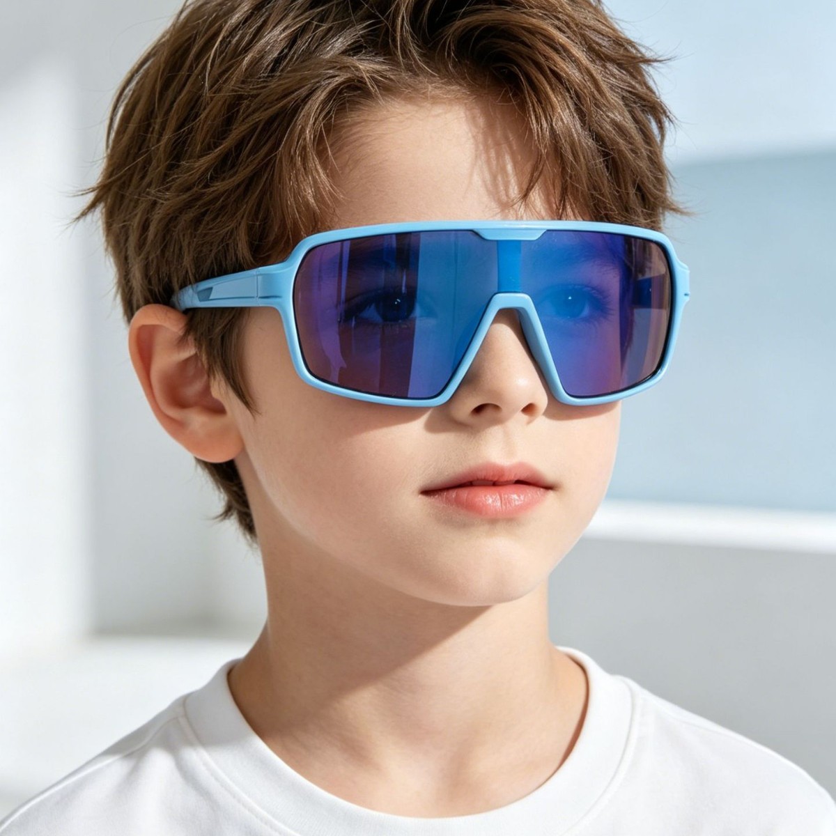 Nuevas gafas de ciclismo al aire libre para niños y niñas transfronterizas, gafas de protección solar a prueba de viento, gafas de sol de escalada de moda