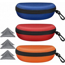 H 13611 Zipper Sunglasses Case ��ɫ̫������ �羳��������