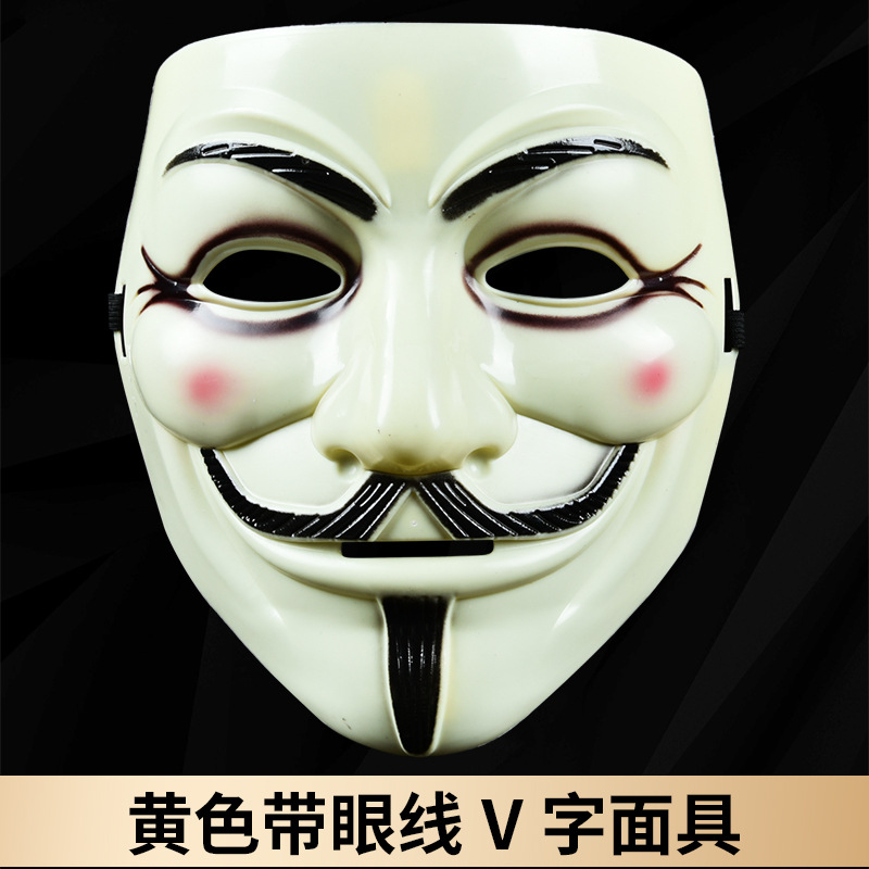 Желтый карандаш для глаз, маска