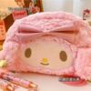 Japanese brand plush cute pencil case, capacious cartoon stationery, storage bag