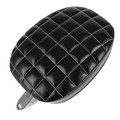 Leather Seat Bags, Front Seats, Motorcycle cushion - rear-seat-cushion-checkered-style