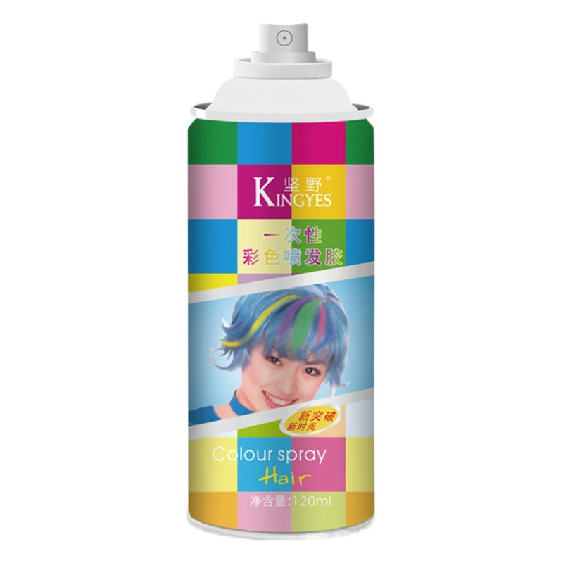 Производители в наличии одноразовый цветной лак для волос Стойкий, не повреждает цветной спрей для волос цветной спрей для укладки волос