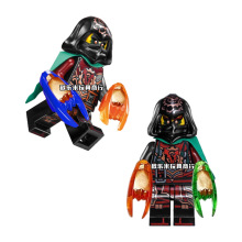 忍者系列时空双梓狂库克撕积木人仔儿童益智拼装玩具