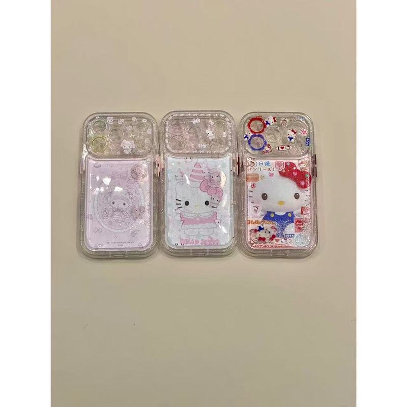 Sweet and Cute Glitter Shaker Melody Cat Suitable for Ihone17Promax Apple 16P Mobile Phone Case 15 Sweet and Cute Glitter Shaker Melody Cat Suitable for Ihone17Promax Apple 16P Mobile Phone Case 15