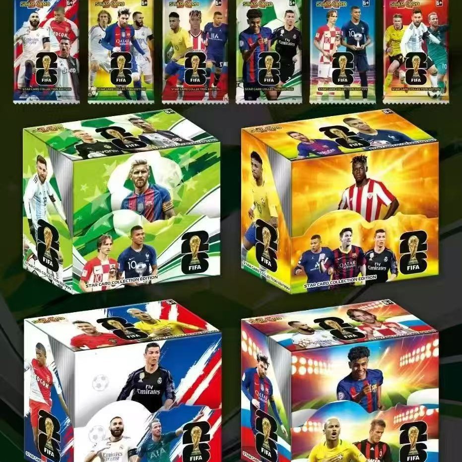 The Latest Version of Foreign Trade Series Football Cards Pure English Cross-Border Football Star Cards European League World Cup