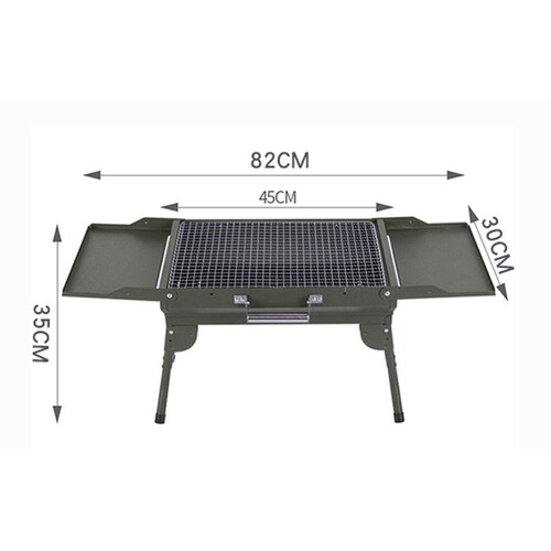 Folding BBQ Grill for Outdoor Camping and Picnics, Charcoal Portable BBQ