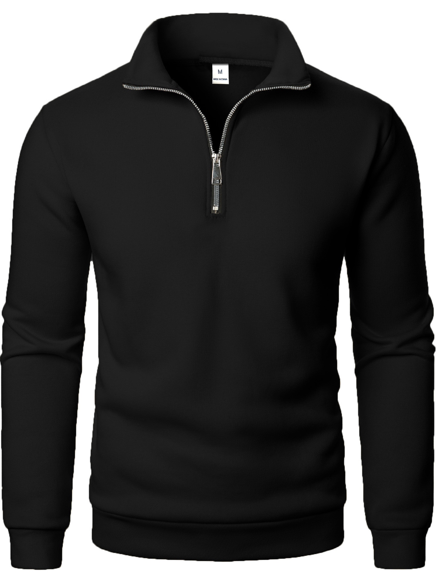 trend velvet sweatshirt with zipper