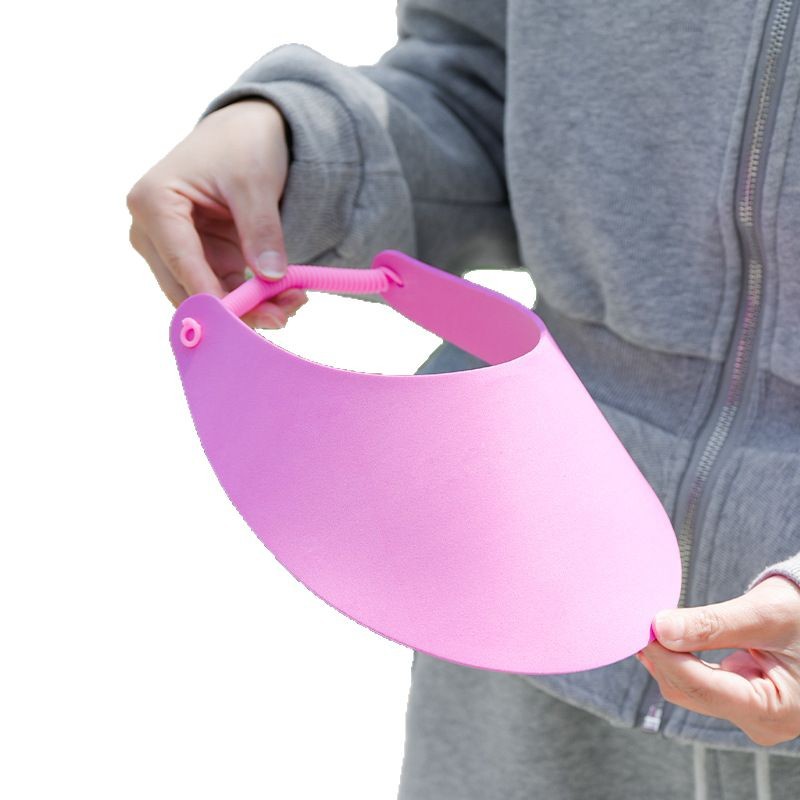 Sombrero protección solar EVA multicolor, deportivo verano, logo personalizable, portátil exterior.