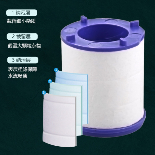 Kitchen filter anti-splash head faucet three-stop transparent residual chlorine removal water purification bubbler faucet dishwashing artifact shower head