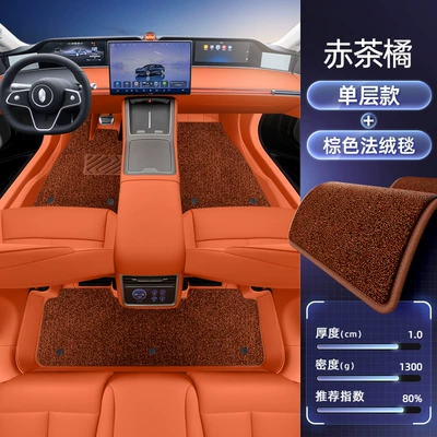 Modelə uyğun ayaqaltı Mats, a Complete Collection of - no-specifications-double-layered-foot-pads-red-tea-orange-brown-velvet-blanket-wool-texture