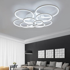 新型オーリングリング異形LED寝室リビングルーム天井灯創意シンプル円形家庭灯飾メーカー卸売り